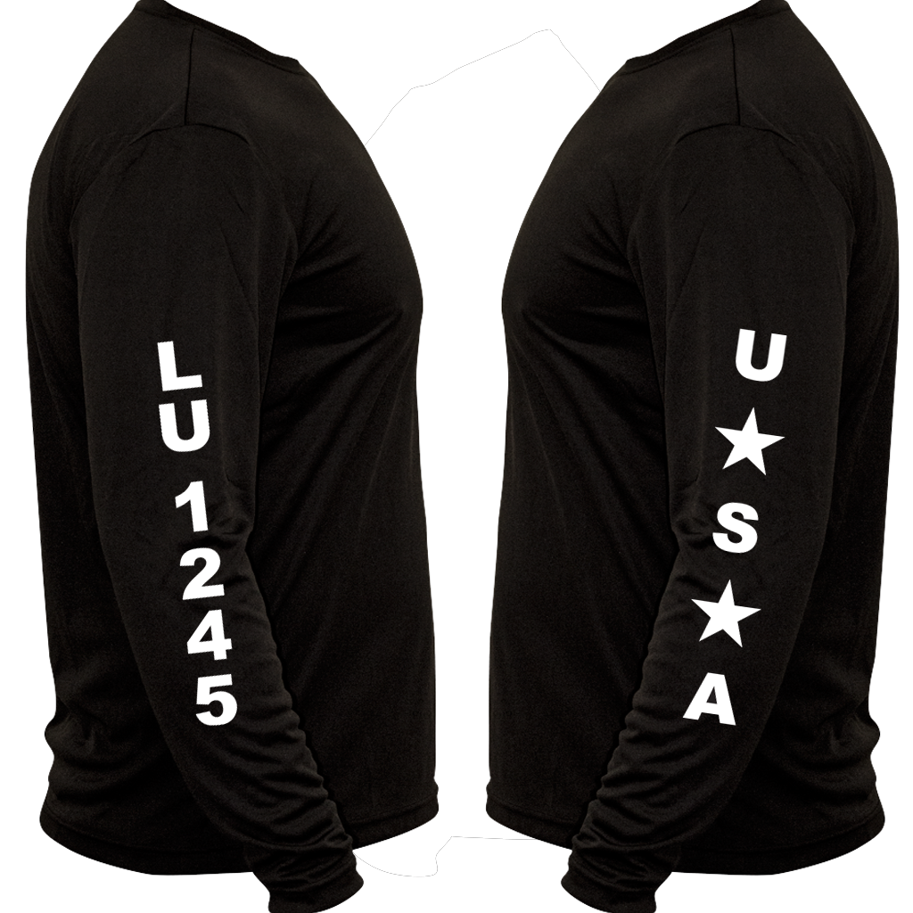 Black Long Sleeve Pocket T-Shirt
