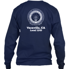 Load image into Gallery viewer, Navy Long Sleeve Pocket T-Shirt