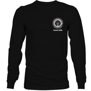 Black Long Sleeve Sunset Design T-Shirt